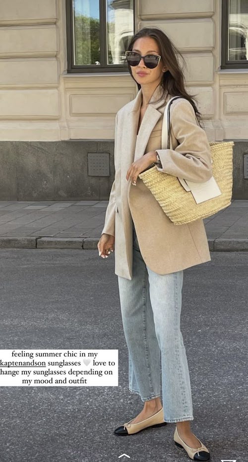 استایل تابستانی با کیف‌های حصیری