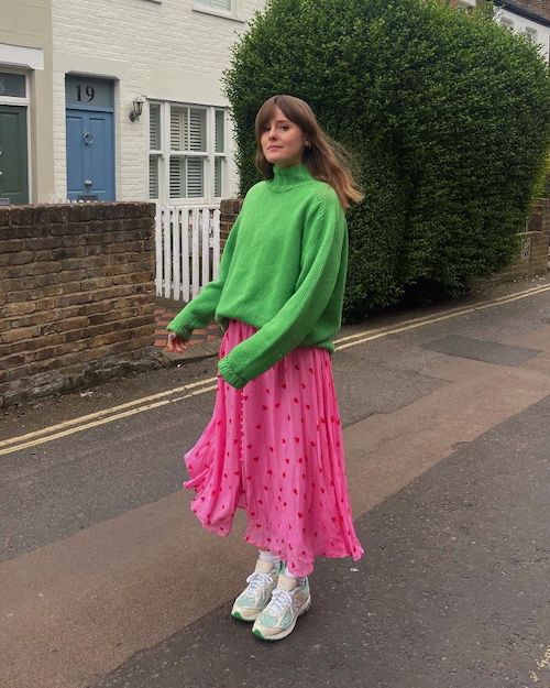 ترند ترکیب رنگ سبز و صورتی