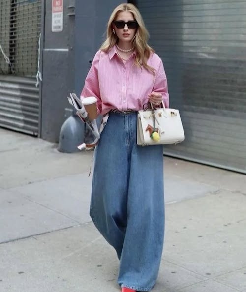 استایل با شومیز صورتی