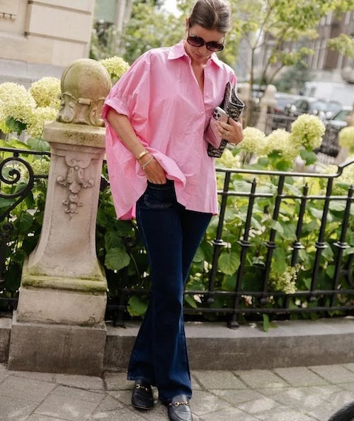 استایل با شومیز صورتی