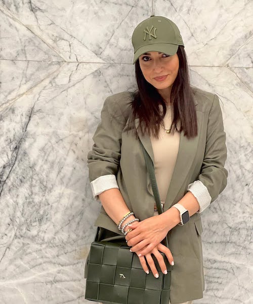 استایل سبز و کرمی سمیرا حسن‌پور