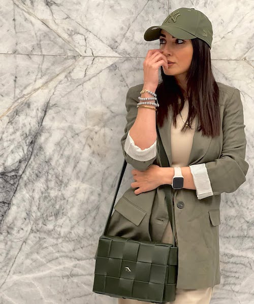 استایل سبز و کرمی سمیرا حسن‌پور