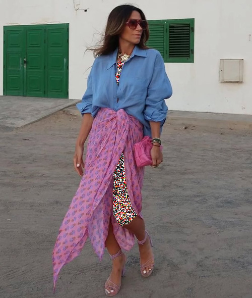 ترند دامن‌های لنگی