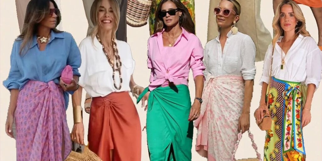 وقتی دامن‌های لُنگی به خاص‌ترین ترند تابستان تبدیل می‌شوند؛ شما هم ایده بگیرید