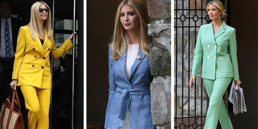 دختر ترامپ و همه کت و شلوارهای شیکی که پوشید و می‌توانید الگو بگیرید