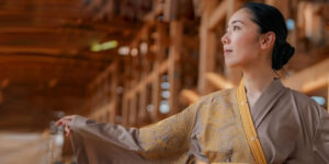 وقتی کیمونوی ژاپنی با هنر عرب‌ها ترکیب می‌شود و لباسی رویایی می‌سازد!