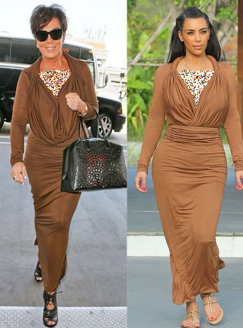 لباس‌های مشابه کریس و کیم