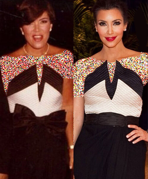 لباس‌های مشابه کریس و کیم