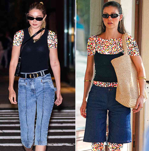 شلوارک میدی سلبریتیها