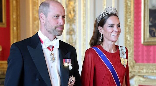 پیراهن قرمز کیت میدلتون