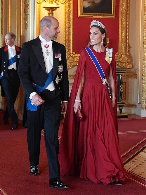 پیراهن قرمز کیت میدلتون