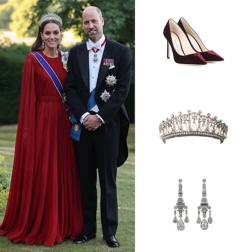 پیراهن قرمز کیت میدلتون