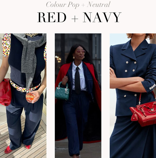 ترکیب‌‌های رنگ قرمز