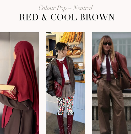 ترکیب‌‌های رنگ قرمز