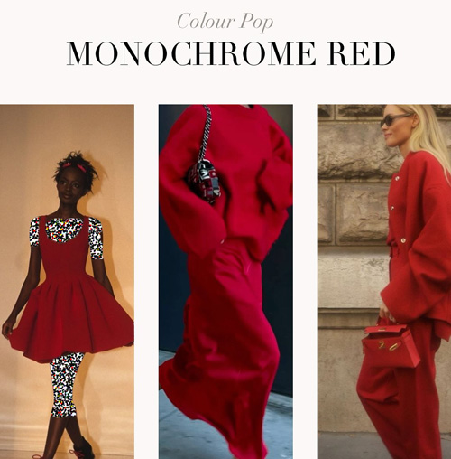 ترکیب‌‌های رنگ قرمز