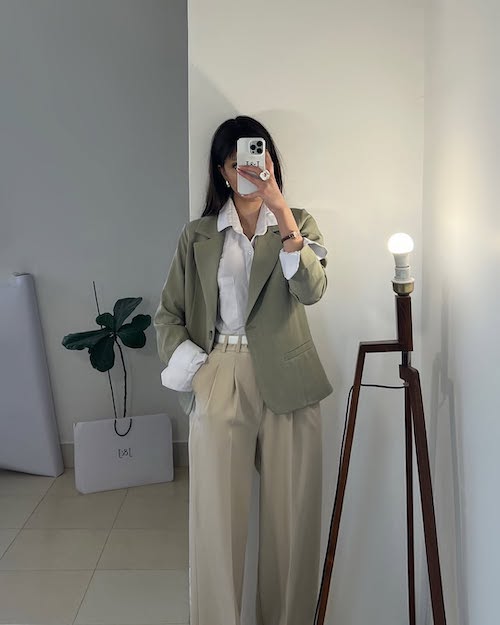 استایل با شلوار فاق بلند