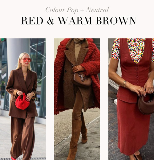 ترکیب‌‌های رنگ قرمز