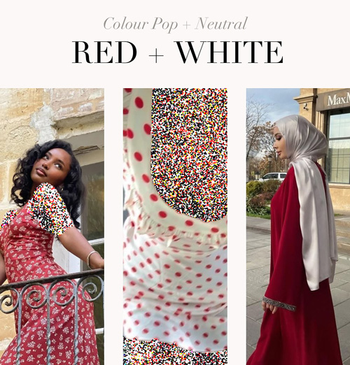 ترکیب‌‌های رنگ قرمز