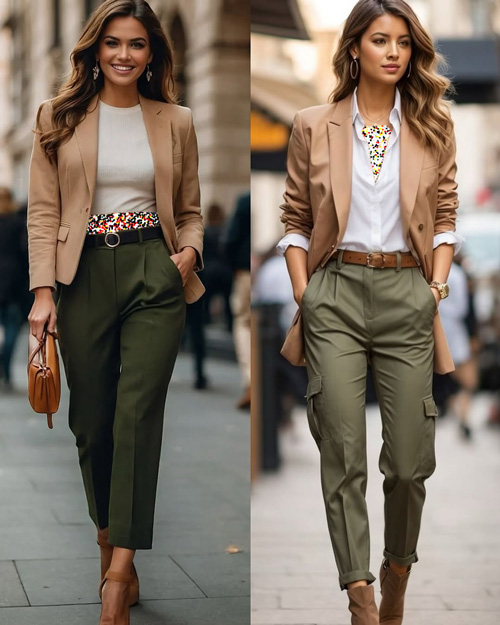 استایل با شلوار فاق بلند