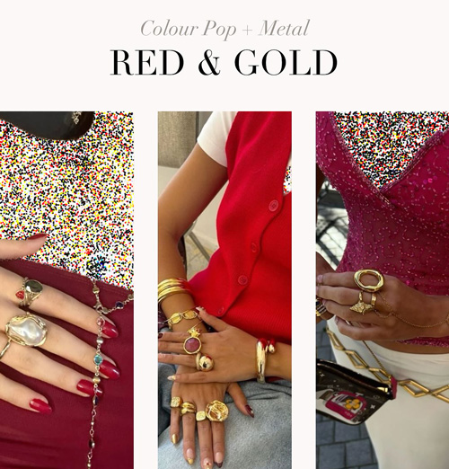 ترکیب‌‌های رنگ قرمز