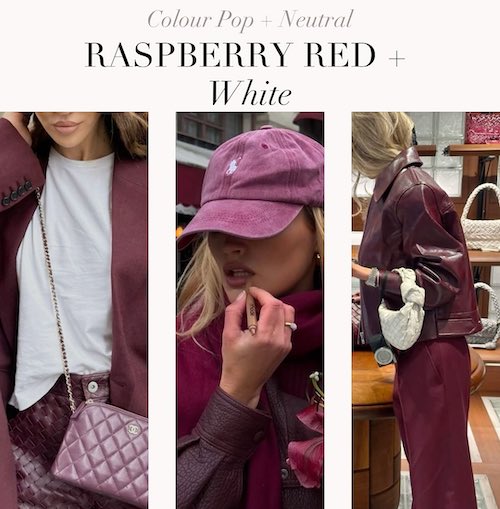 ترکیب‌‌های رنگ قرمز