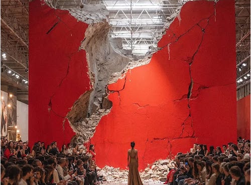 فشن‌شوی ولنتینو در خرابه‌ها