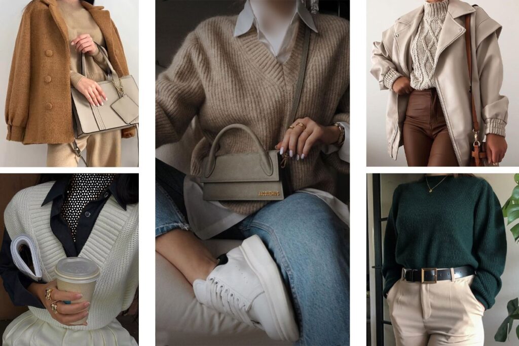 در چند قدمی پاییز استایل با لباس‌های بافت را برای پاییز ۱۴۰۴ یاد بگیرید