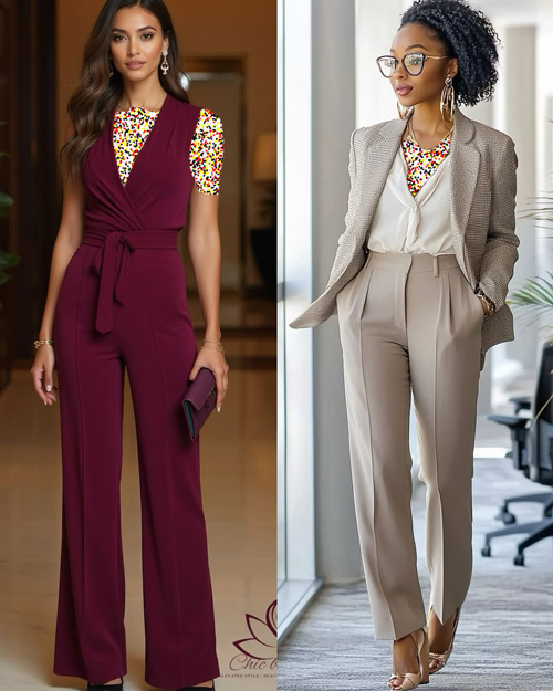 استایل با شلوار فاق بلند