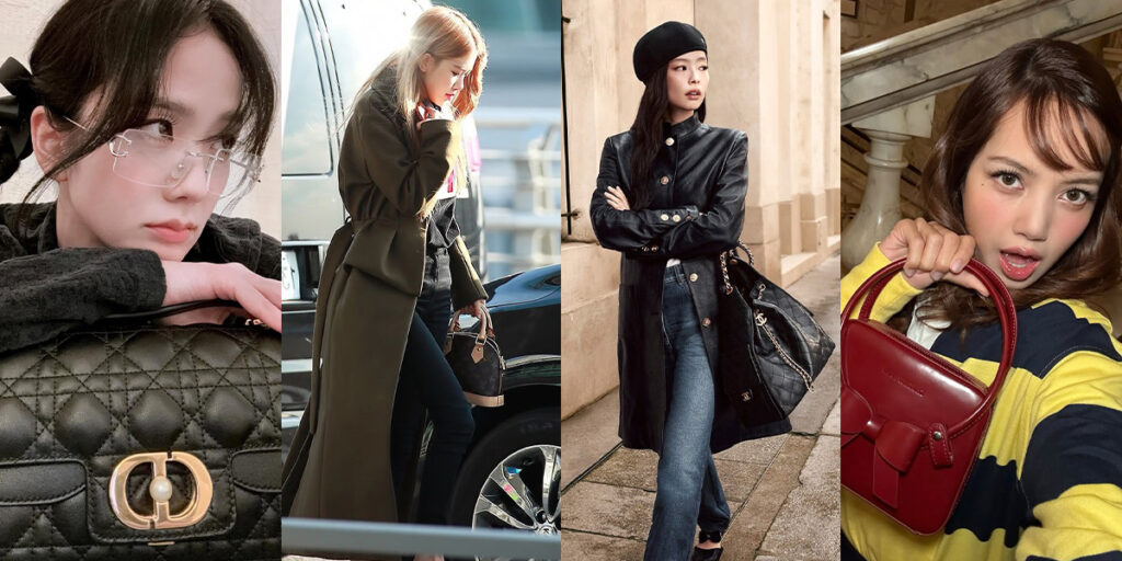 شیک‌ترین کیف‌هایی که دختران گروه بلک پینک به دست گرفتند و خیابان را زیباتر کردند