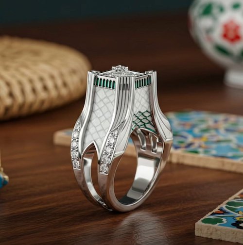 انگشتر با الهام از برج آزادی