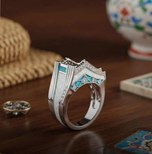 انگشتر با الهام از برج آزادی