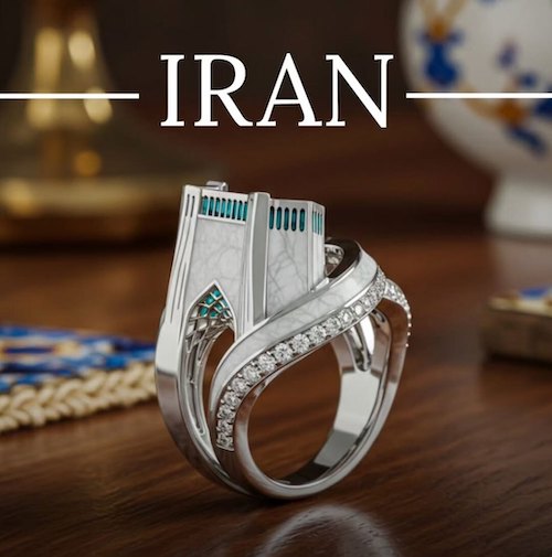 انگشتر با الهام از برج آزادی