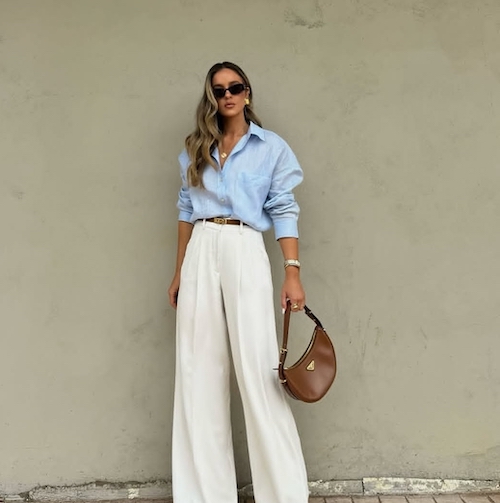 استایل با شلوار فاق بلند