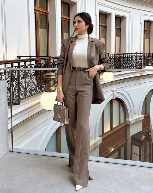 استایل با شلوار فاق بلند