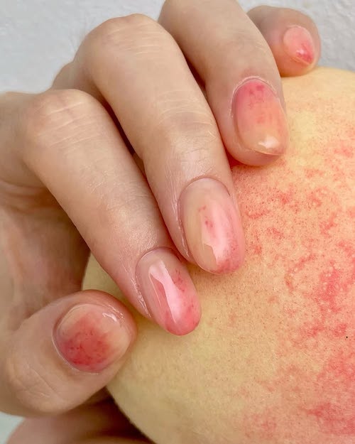 طرح ناخن میوه‌ای