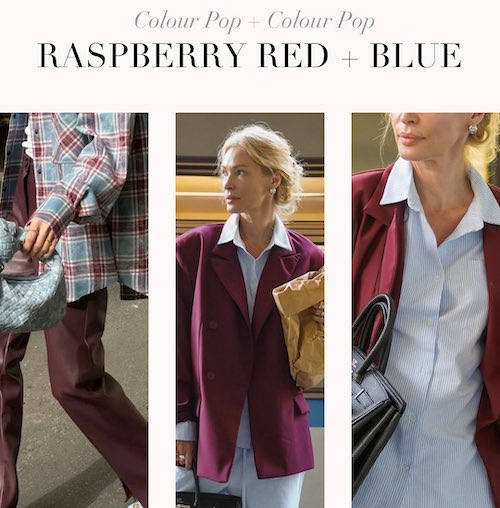 ترکیب‌‌های رنگ قرمز