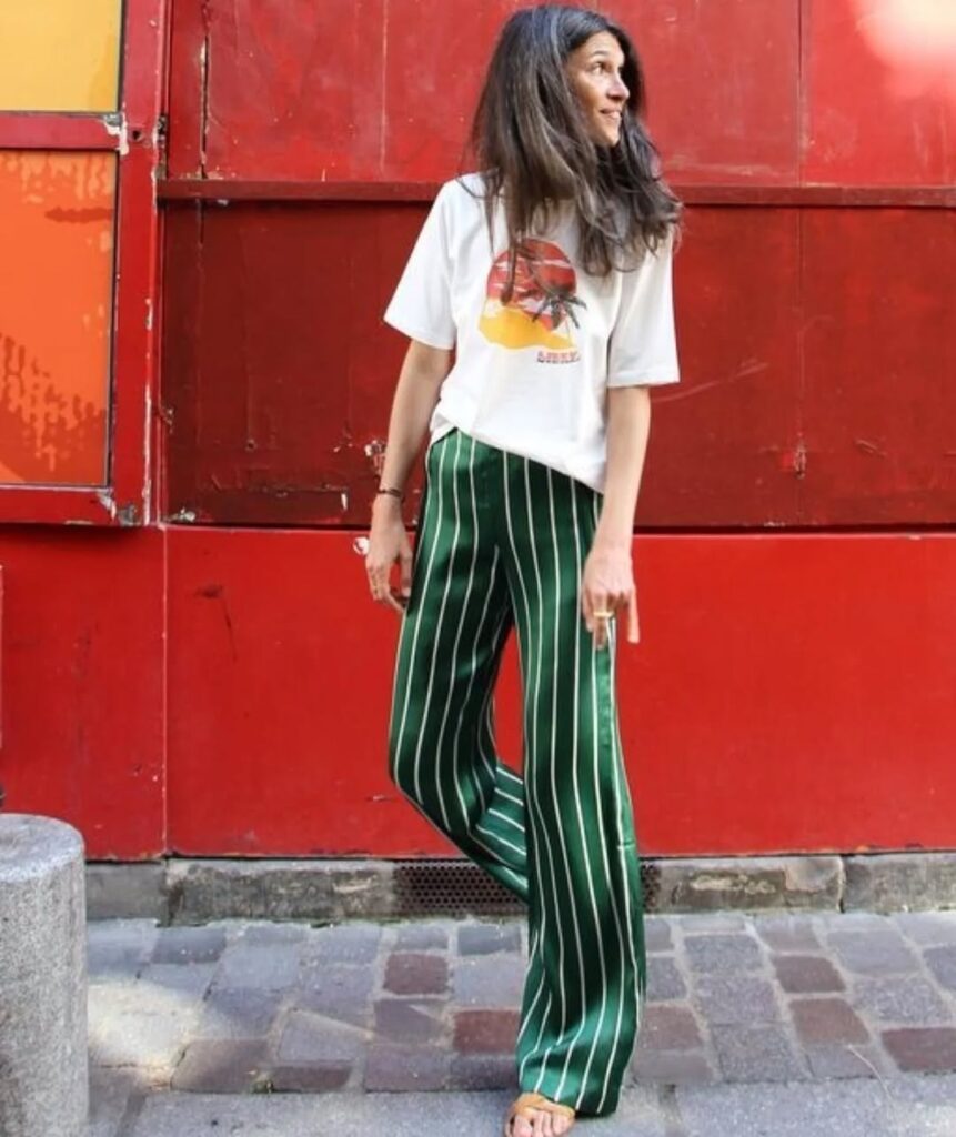 ترند شلوارهای راه‌راه در استایل‌های خیابانی