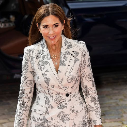 کت و شلوار طرح‌دار ملکه مری دانمارک