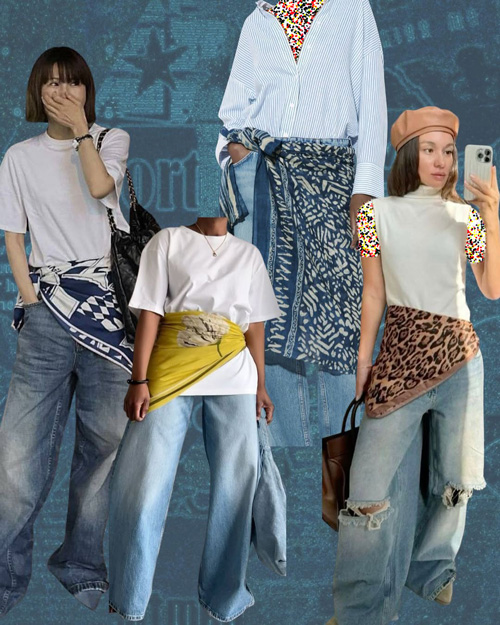 ترند کمربند روسری