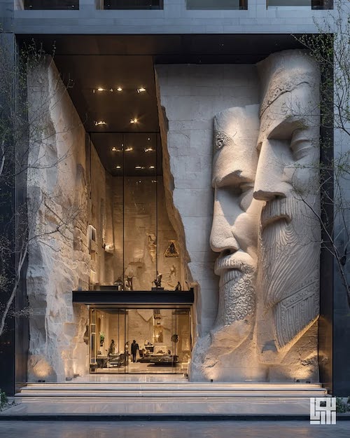 ورودی خلاقانه یک فروشگاه