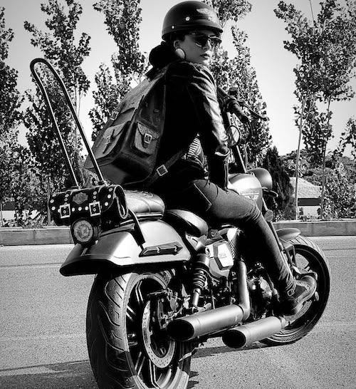 استایل موتورسواری حدیثه تهرانی