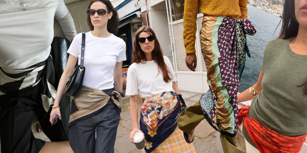 ترند کمربند روسری