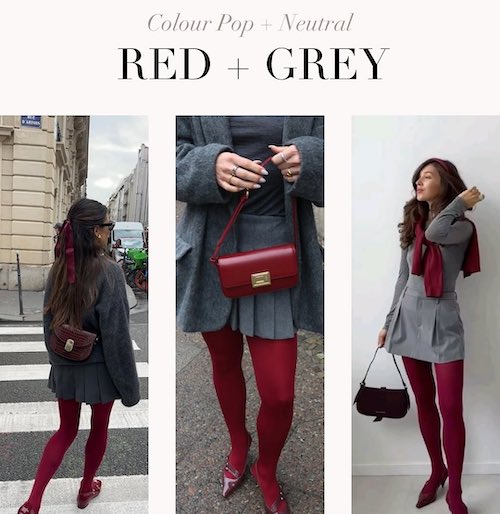 ترکیب‌‌های رنگ قرمز