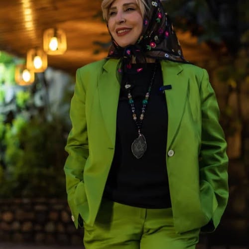 کت و شلوار سبز مرجانه گلچین