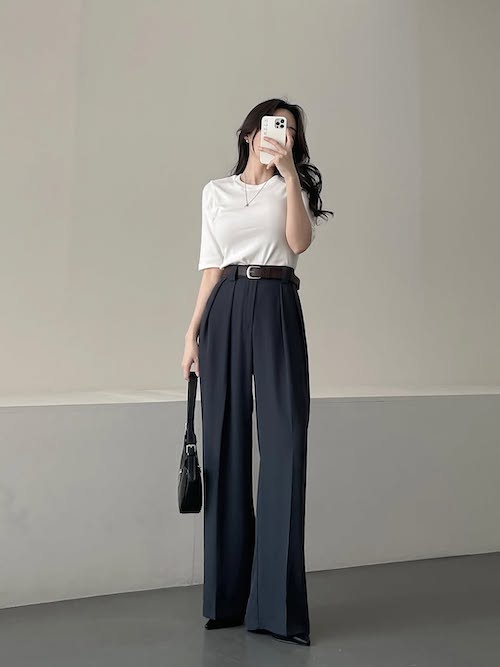 استایل با شلوار فاق بلند