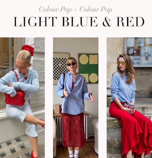 ترکیب‌‌های رنگ قرمز