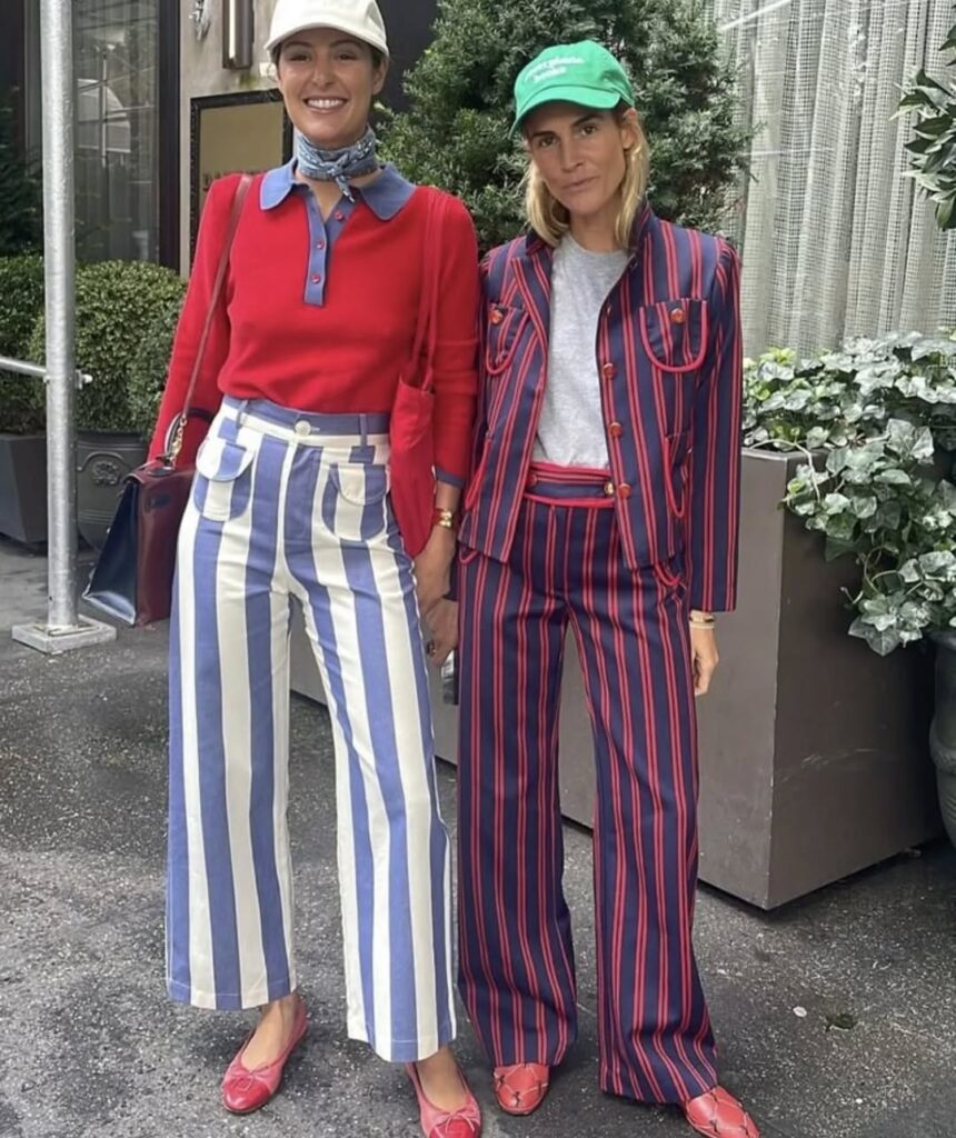 ترند شلوارهای راه‌راه در استایل‌های خیابانی