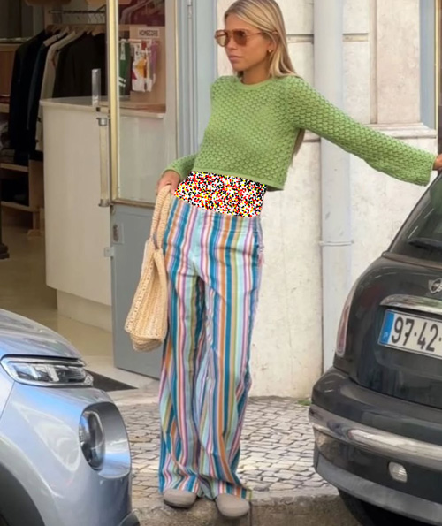 ترند شلوارهای راه‌راه در استایل‌های خیابانی