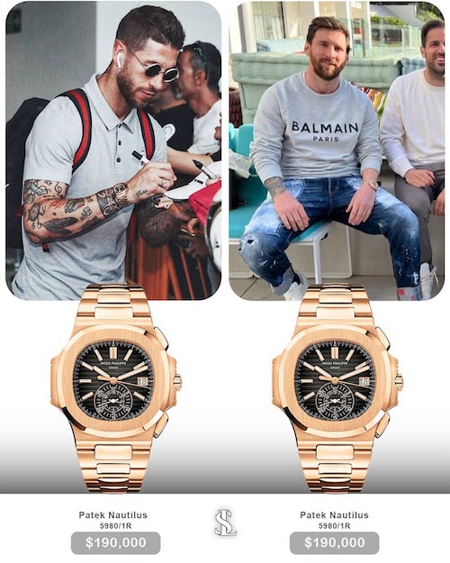 ساعتهای مشابه مسی و راموس