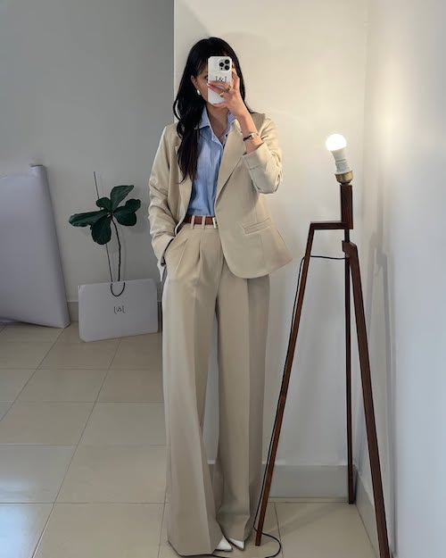 استایل با شلوار فاق بلند